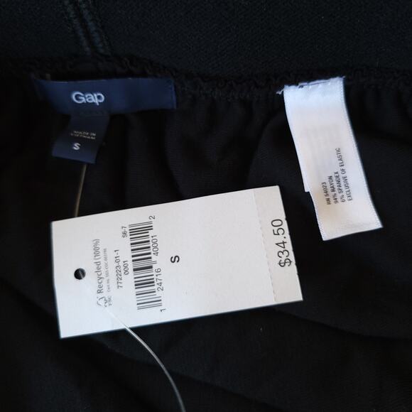 NEW Gap Tulip Skirt Black Elastic Waist Stretch Rayon Small - Picture 9 of 10